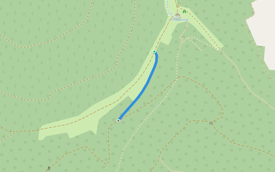 Hasental - Schertelshöhle walking route map in Wiesensteig