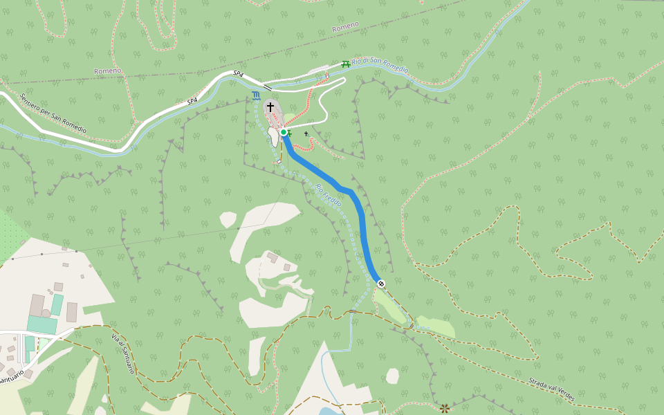 Cammino Jacopeo d'Anaunia - Settima Tappa walking route map in Predaia