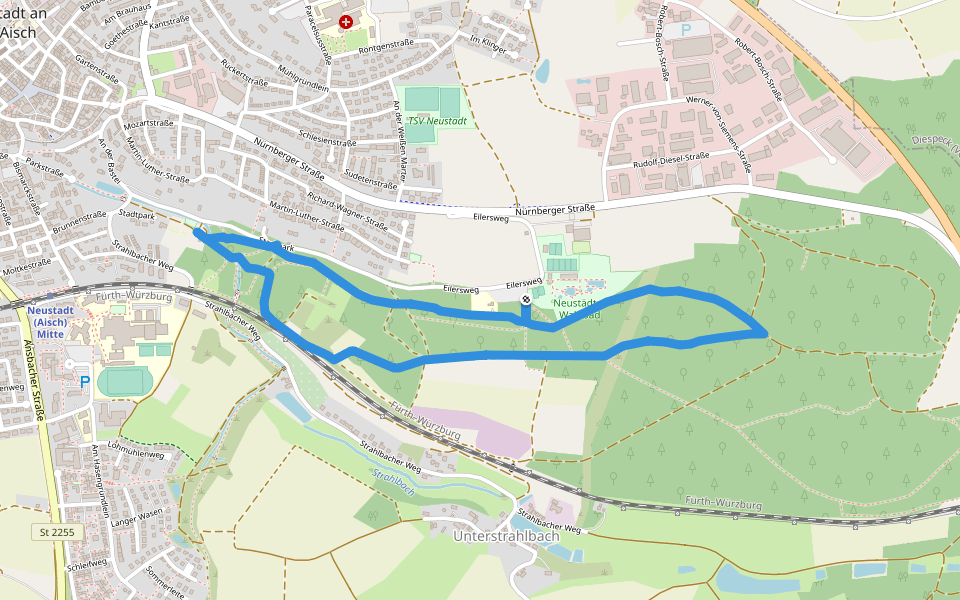 Rundwanderweg Neustadt/Aisch N 5 walking route map in Neustadt an der Aisch