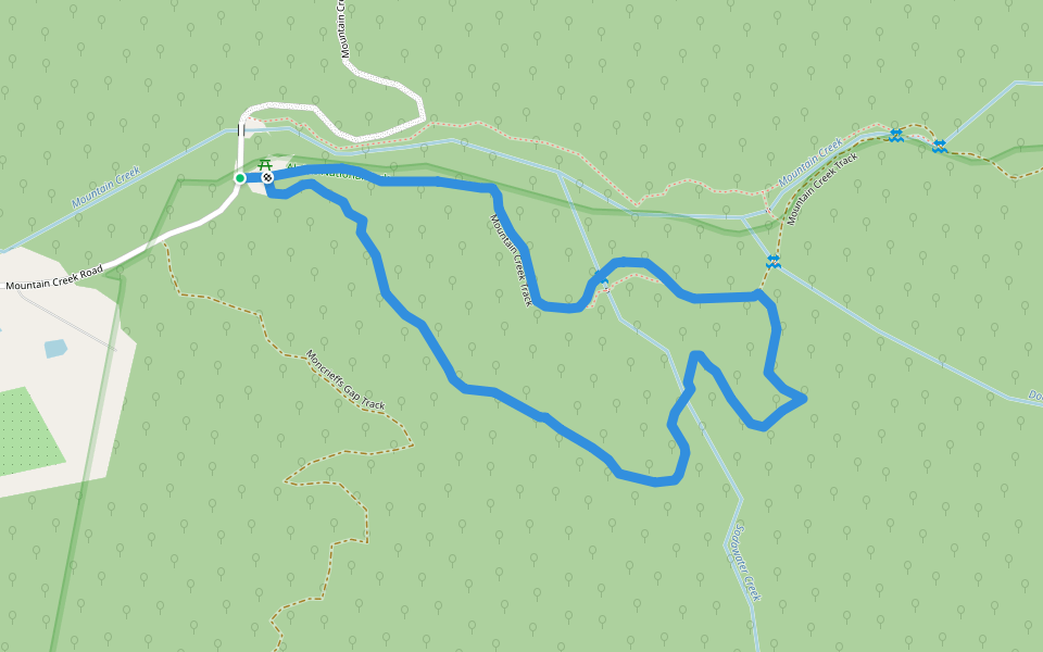 Peppermint Walk walking route map in Tawonga
