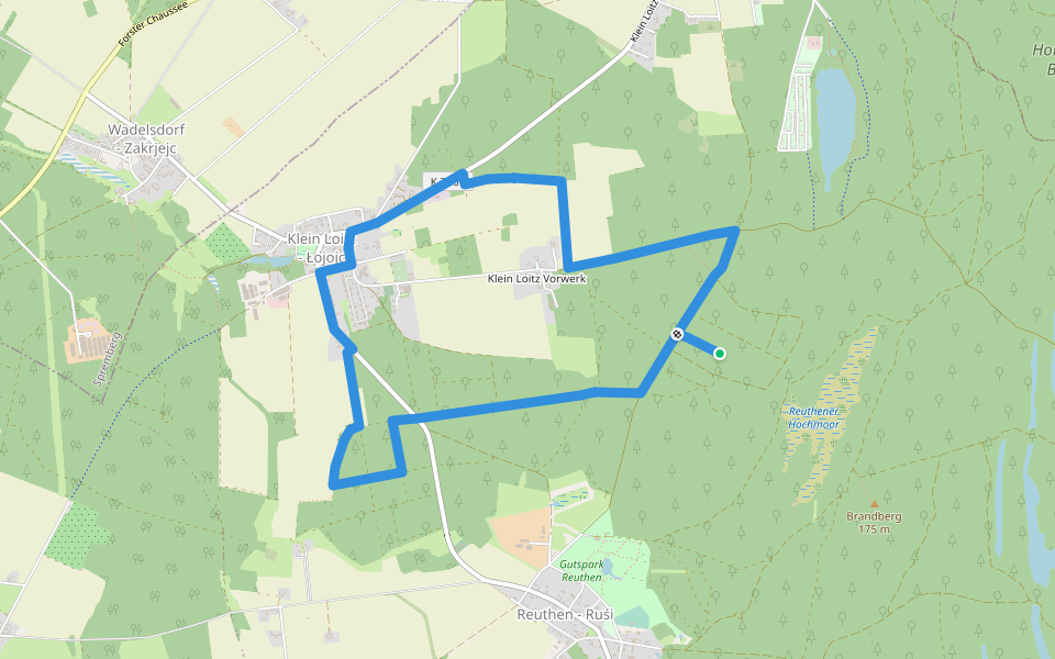 Rundwanderweg Finkenstein-Franzosenbank. walking route map in Felixsee