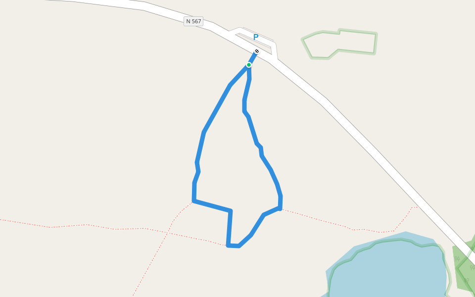 Utsiktsrundan walking route map in Mästocka
