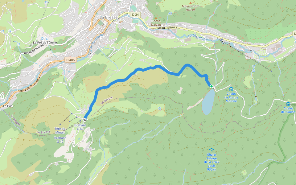 Col du Brabant - Lac des Corbeaux  Triangle jaune