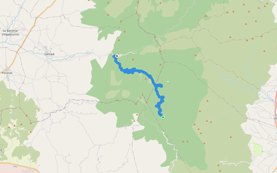 Percorso 200 - Seconda Tappa walking route map in Pula