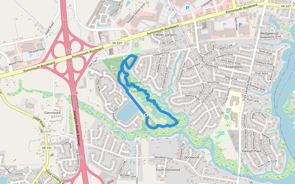 Western Branch Park Walking Trail