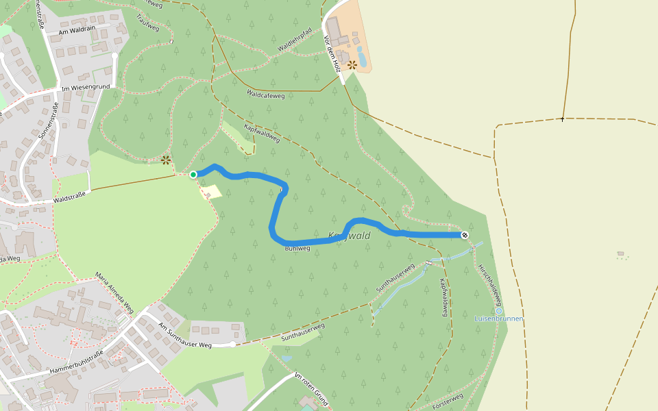 Waldkindergarten - Neubrunnen walking route map in Bad Dürrheim