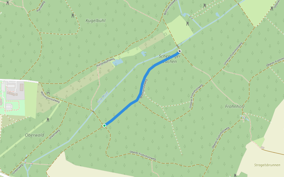 Fronholz - Talgraben walking route map in Bad Dürrheim