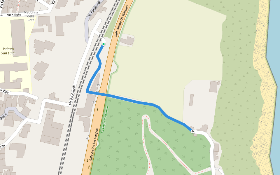 Sentiero Pietramonaca walking route map in Acireale