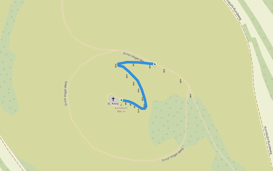 Stichweg - Salmendingen - Weg Nr. 4 - Kornbühl walking route map in Burladingen