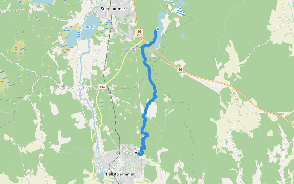 Bruksleden etapp 6 walking route map in Bråfors