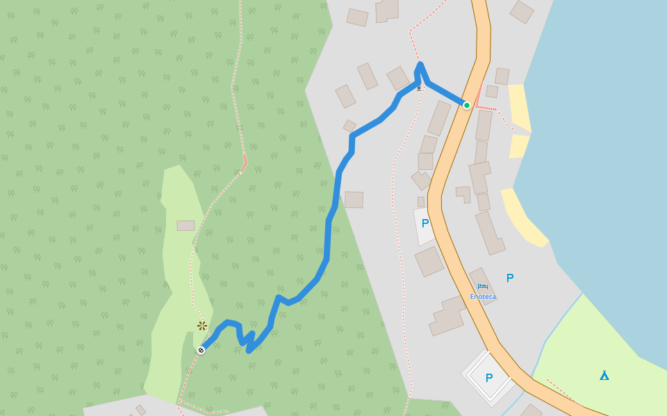 S03c Carmine Inferiore - Bivio S03 walking route map in Carmine