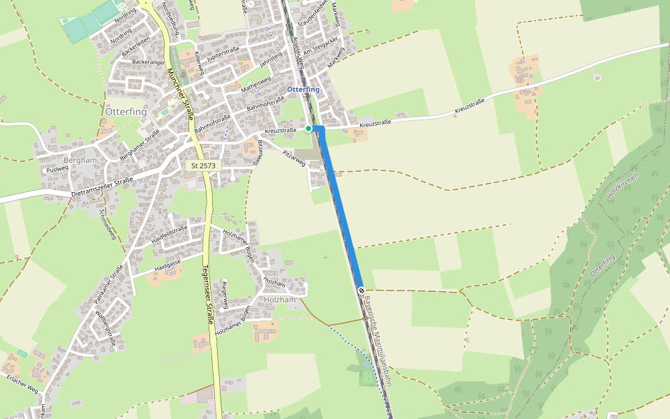 Durch Wald und Flur walking route map in Otterfing