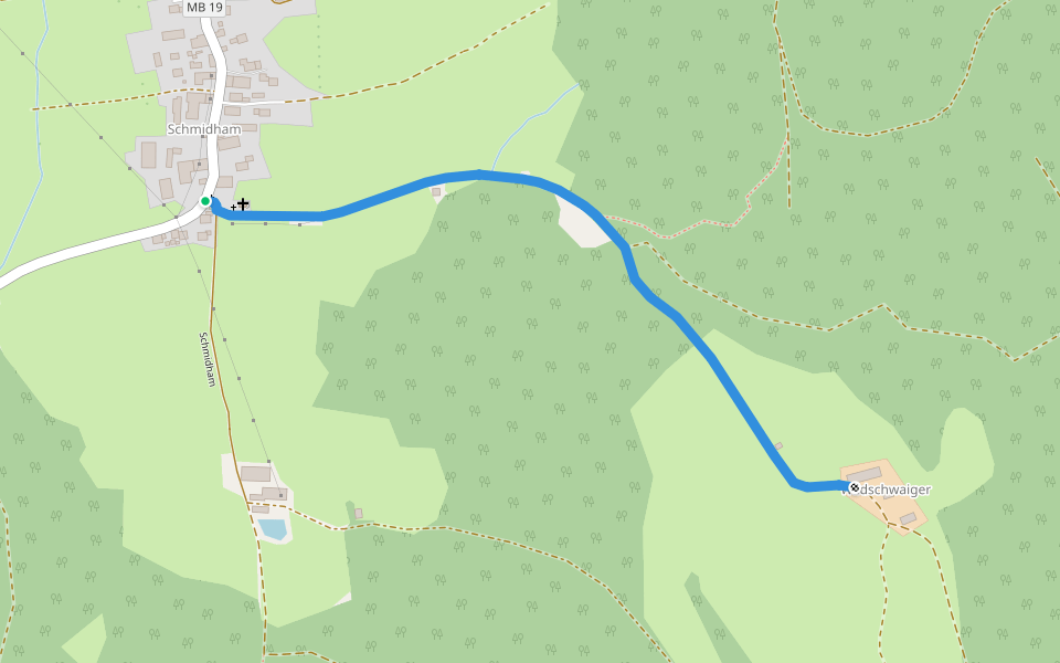 Wanderweg 547 - Valley walking route map in Valley