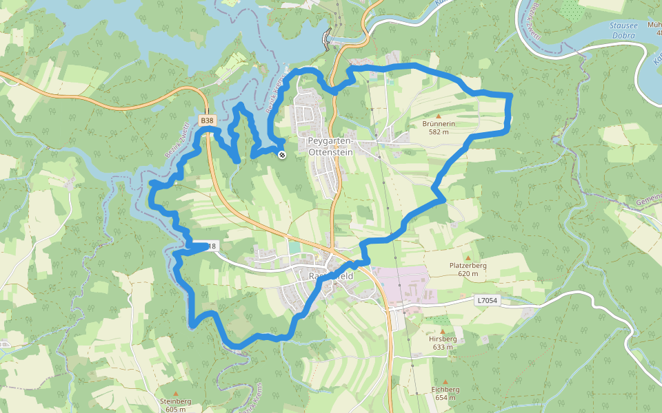 Natur Energie Kraft 80a walking route map in Peygarten-Ottenstein