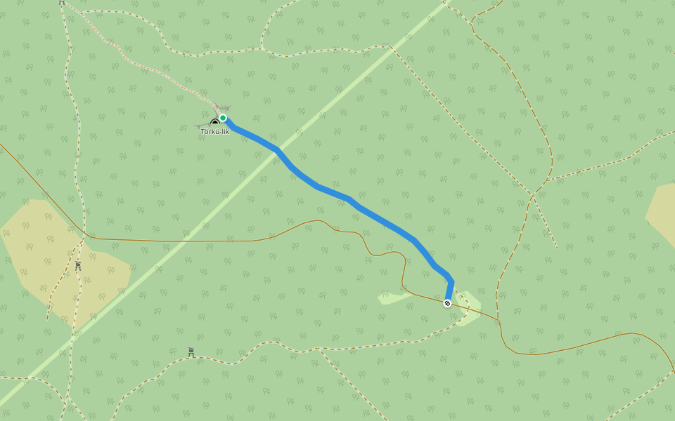 PΩ walking route map in Hárskút