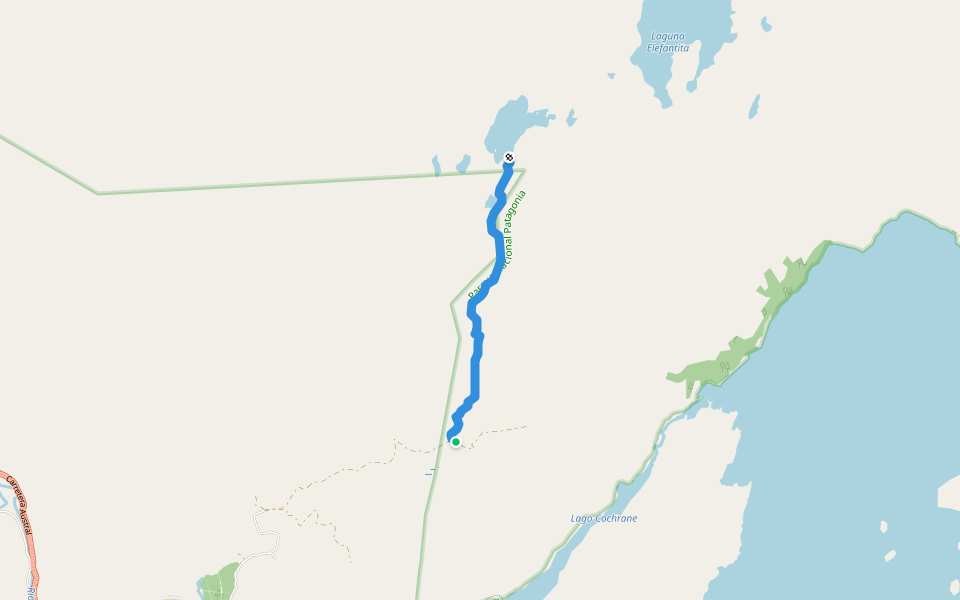 6 Las Lengas walking route map in Cochrane