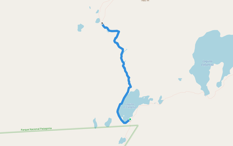 9 Los Condores walking route map in El Hungaro
