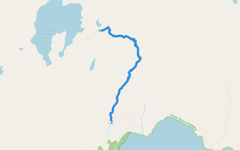 8 Los Pumas walking route map in El Hungaro