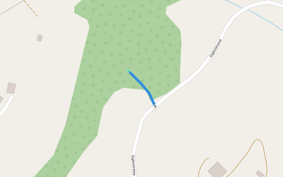 Langacher - Geren walking route map in Sarnen