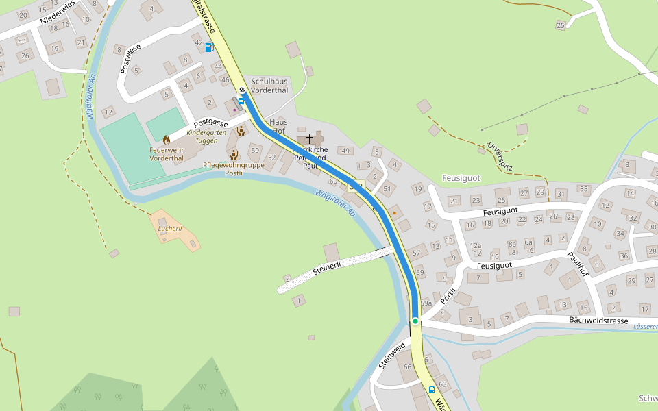 Vorderthal - Vorderthal walking route map in Vorderthal
