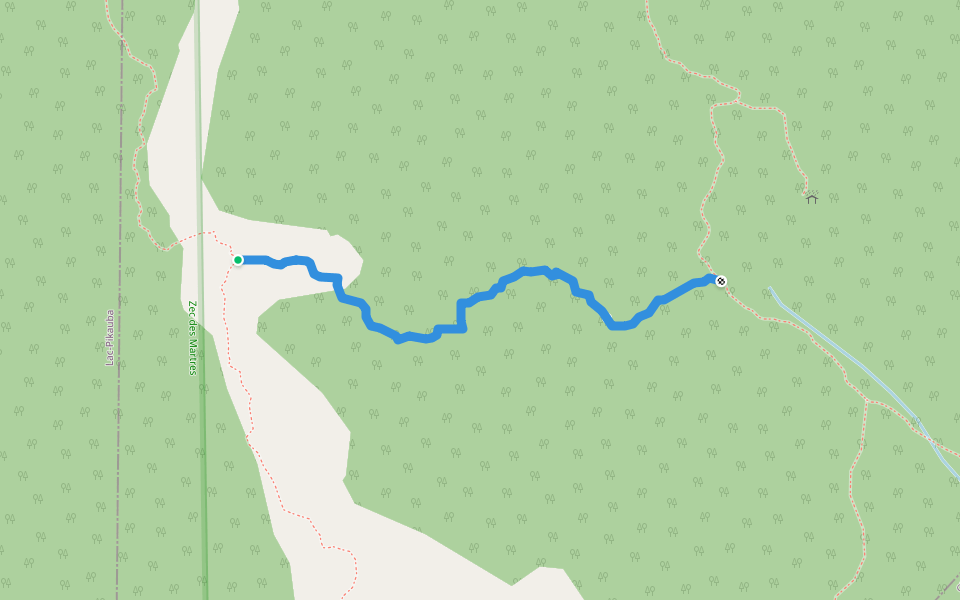 Sentier de l'Expert walking route map in Notre-Dame-des-Monts