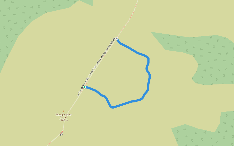 detour walking route map in Rivière-à-Claude