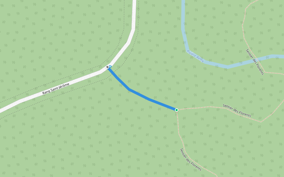 Accès Sentier des Florents