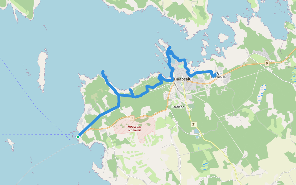 d48_Euroopa matkarada E9, Eesti walking route map in Rohuküla