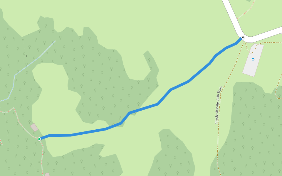 11 Sentiero della Colafora walking route map in Pasquali
