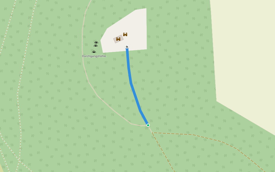 Stichweg - Stetten u. H. - Weg Nr. 2 - Ruine Holstein walking route map in Burladingen