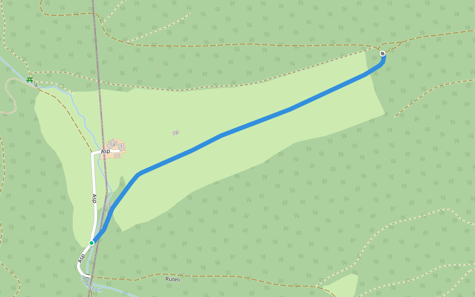 Asp - ? walking route map in Langenbruck