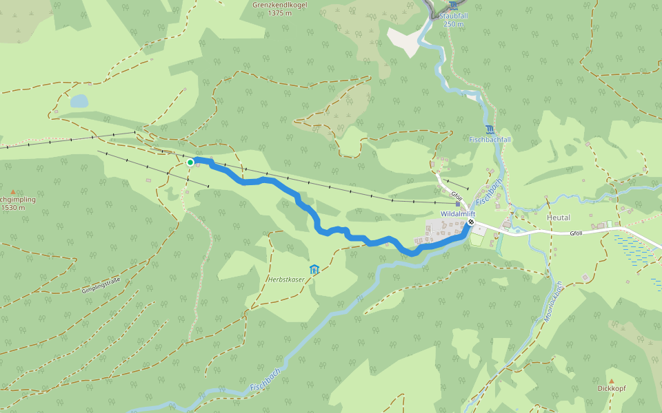 Wanderweg 17 - Reit im Winkl walking route map in Unken