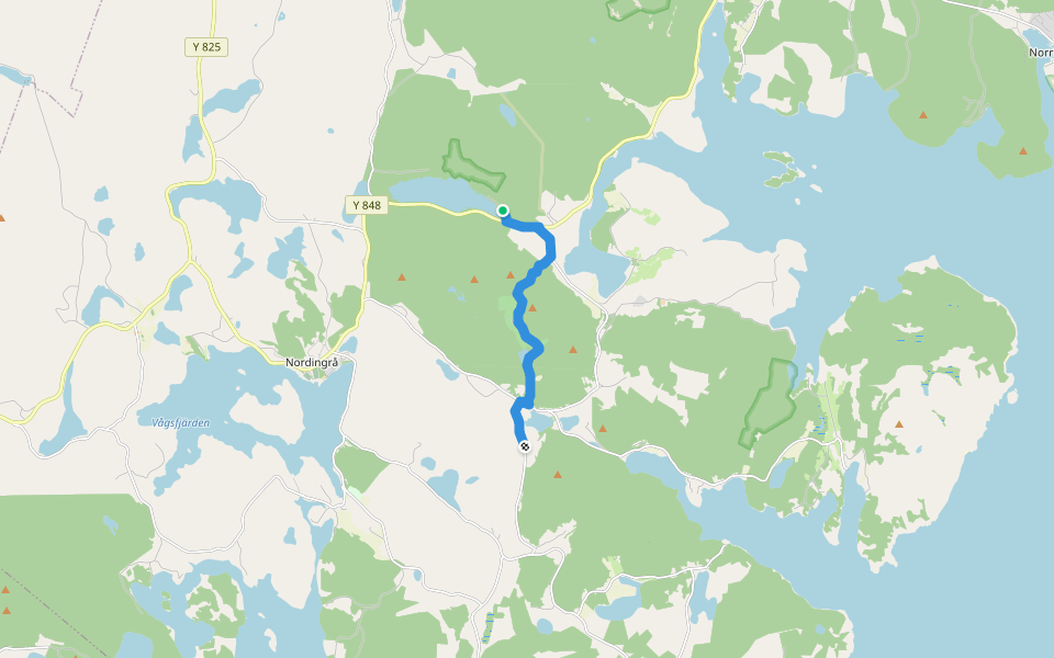 Världsarvsleden: Etapp 5, Omne - Själand walking route map in Omne