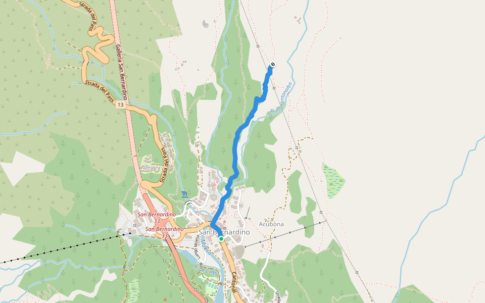 San Bernardino - ? walking route map in S