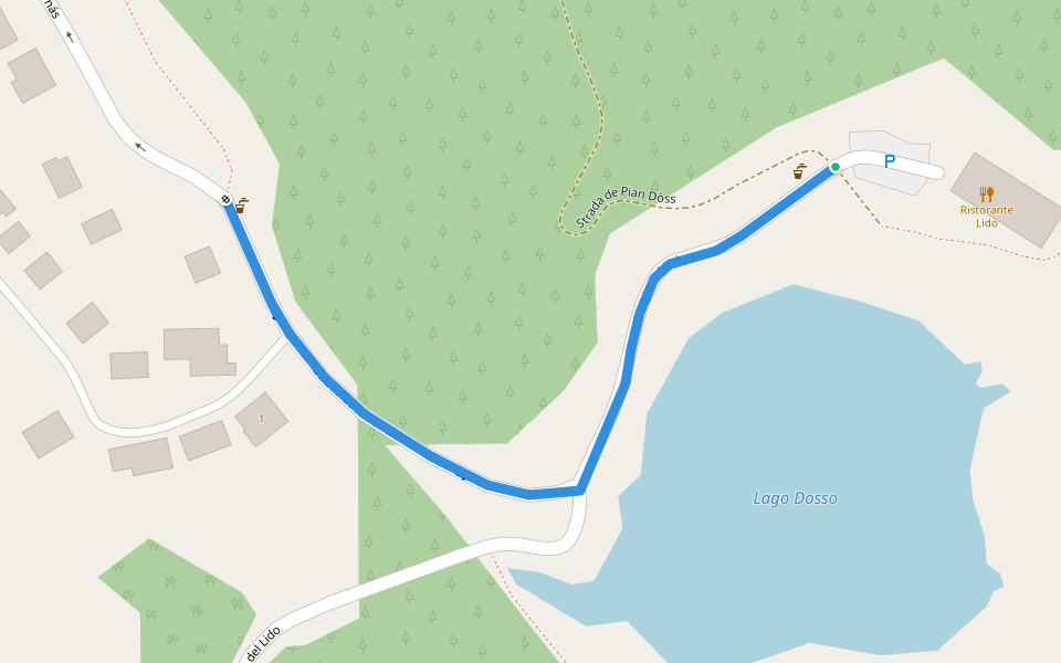Lagh Doss - ? walking route map in Mesocco