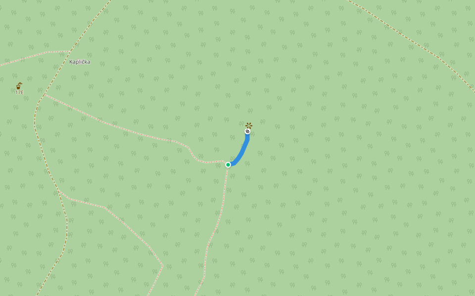 [M] odb. Tisová skalka walking route map in Česká Ves