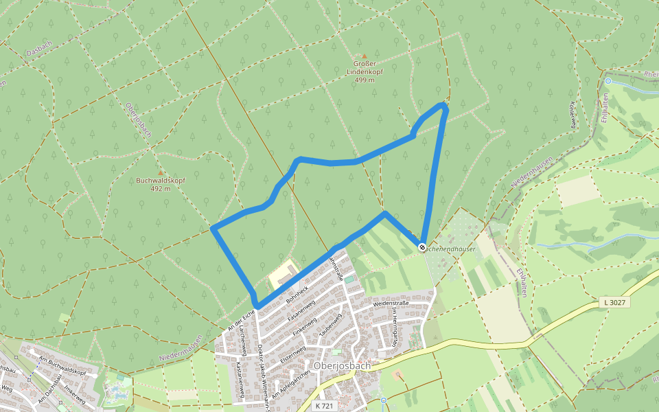 Waldinfo-Pfad walking route map in Niedernhausen