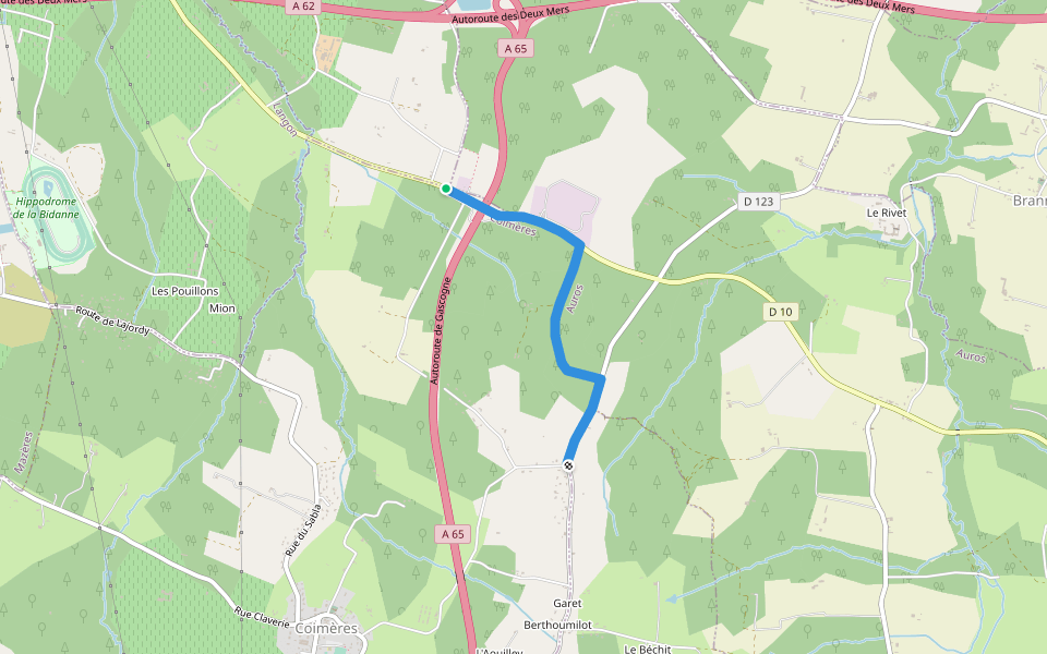 Alternate for Circuit départemental Les Contrastes walking route map in Saint-Pierre-de-Mons