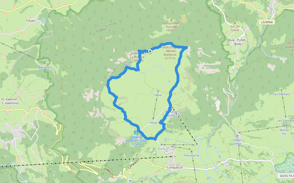 Puflatschumrundung - Giro del Bulacia