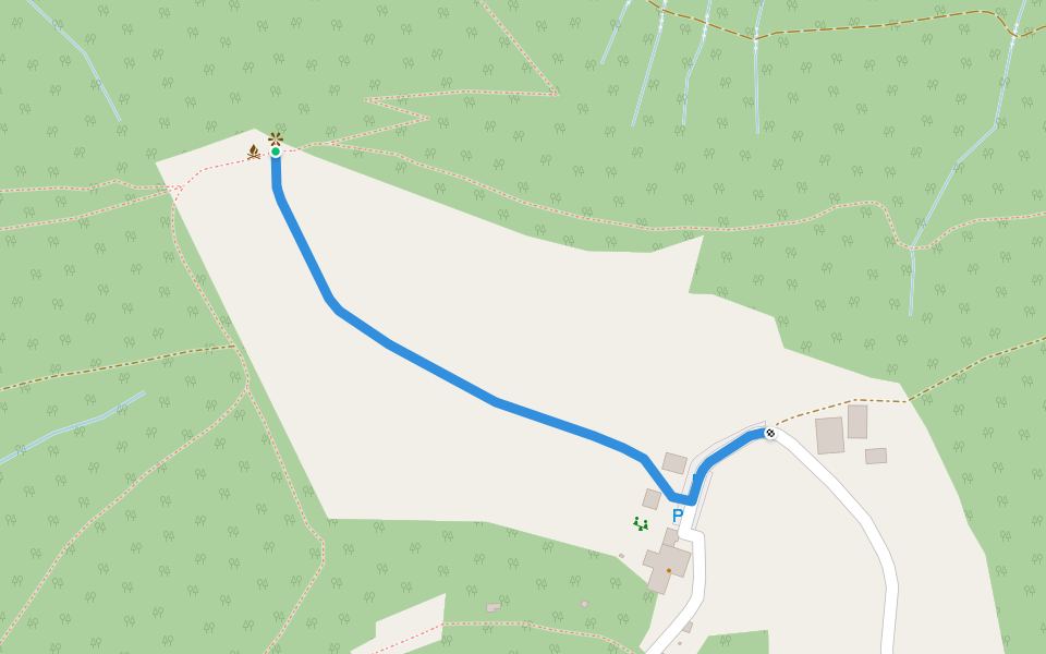 Gottschalkenberg - Bellevue walking route map in Alosen