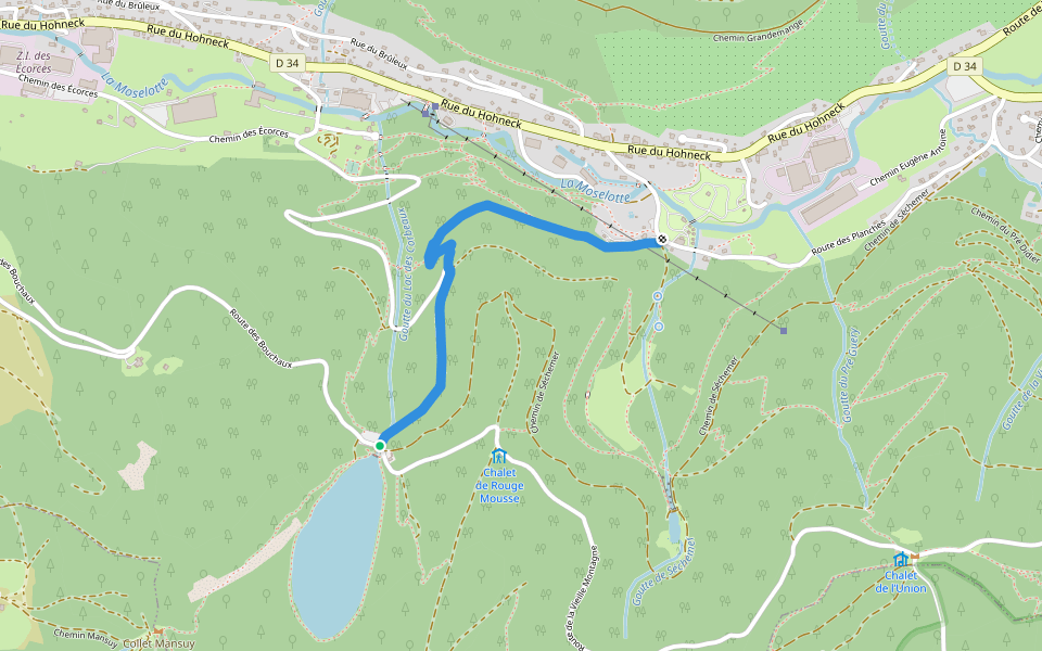 Haut des Bluches - Lac des Corbeaux  Triangle vert