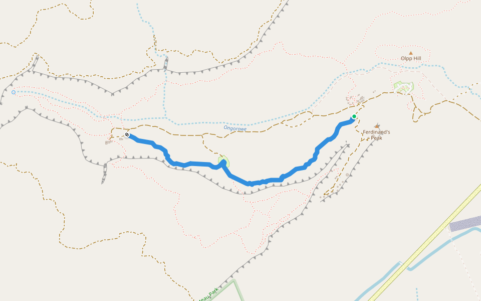 Anderson Trail walking route map in Okambukonde