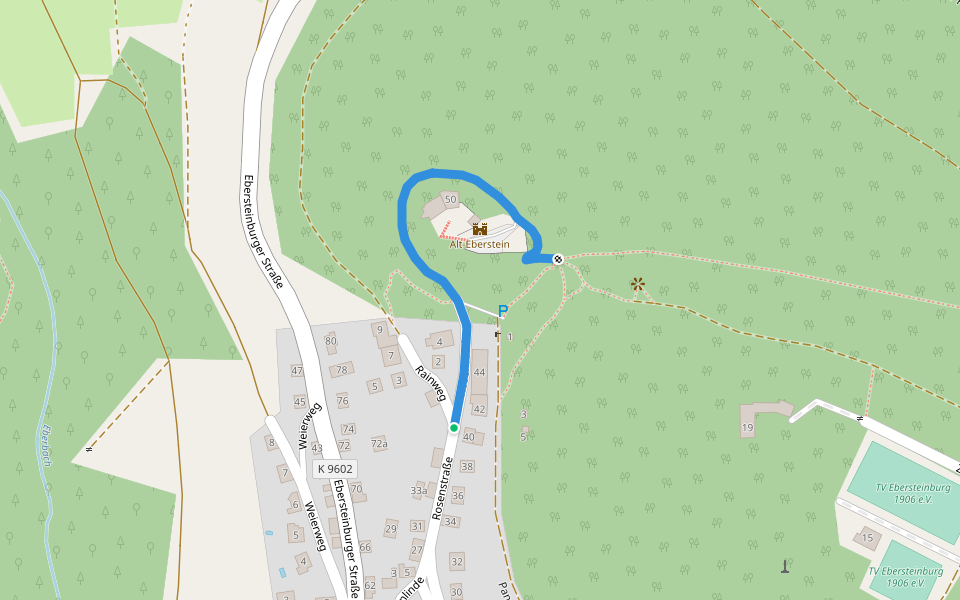 Rainweg - Ruine Ebersteinburg