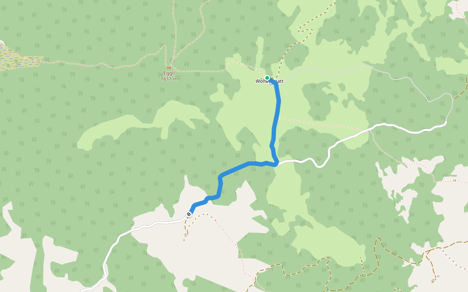 Wolfetsmatt - Ritzenmatt walking route map in Sarnen