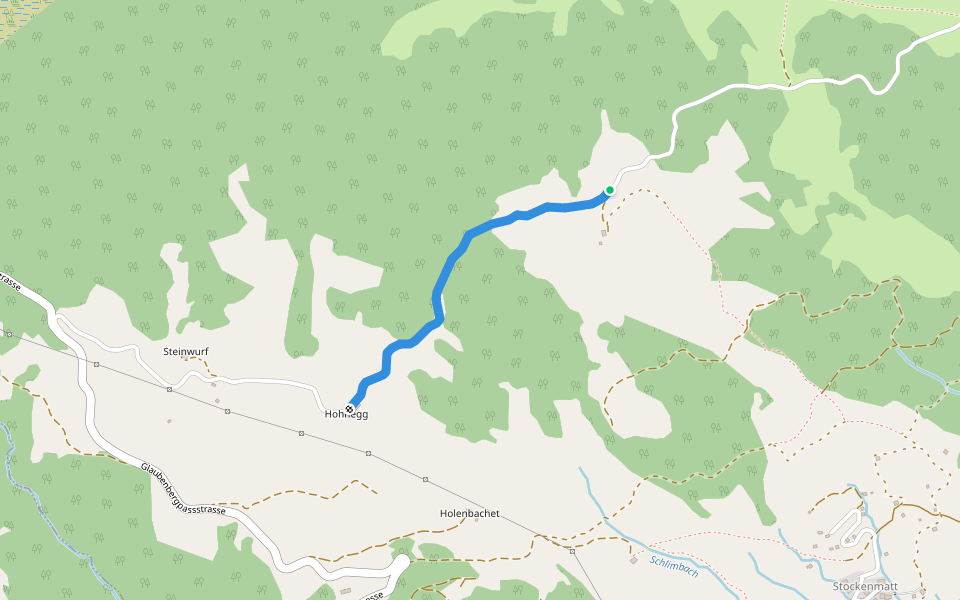 Ritzenmatt - Hohnegg walking route map in Sarnen