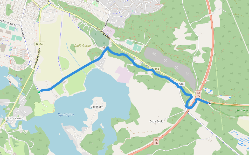 Sörmlandsleden, etapp 27:1 walking route map in Katrineholm