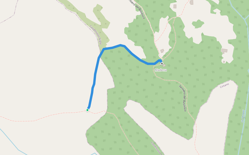 Cintano, passerella sul torrente Piova - Castelnuovo Nigra, bivio 907