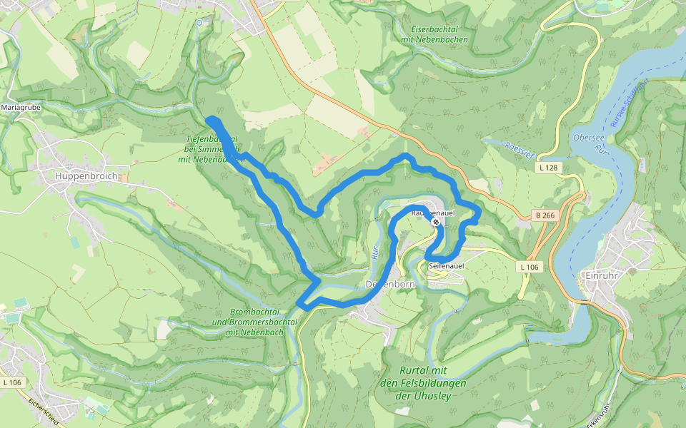 Eichheck-Runde walking route map in Simmerath