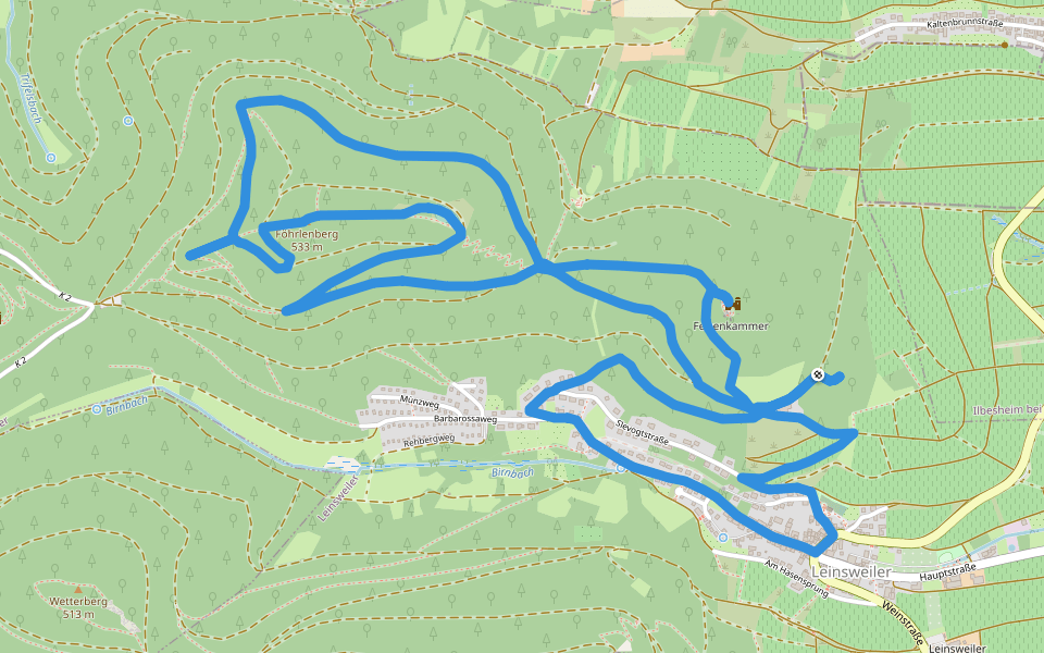 Max- Slevogt- Weg Leinsweiler walking route map in Leinsweiler