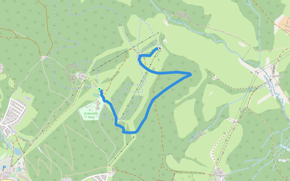 Pěší naučná trasa walking route map in Lipno nad Vltavou